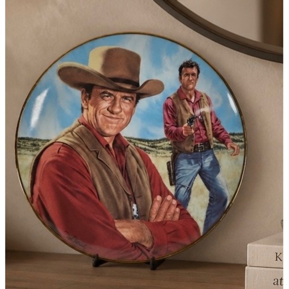 Royal Doulton Gunsmoke Marshall Matt Dillon Collector Plate Dick Bobnick 1995